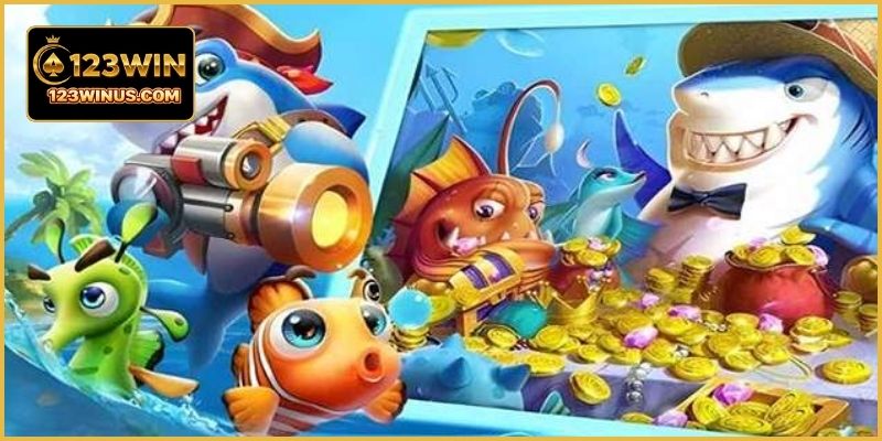 Bắn Cá 3D Săn Cá Sống Động Dưới Đại Dương Tại 123WIN Game bắn cá 3D với đại dương sinh động và nhiều loài cá