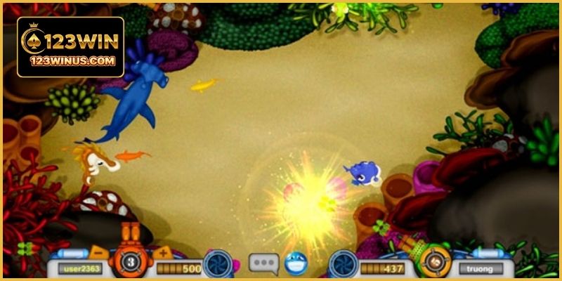 Cá di chuyển nhanh khiến người chơi khó hạ mục tiêu