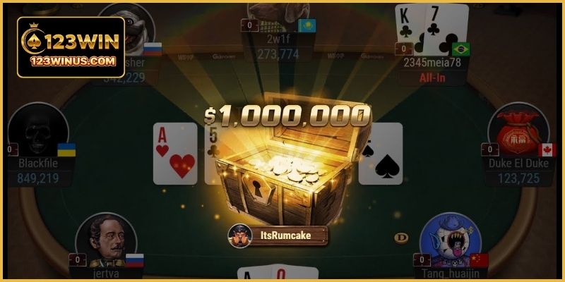 Hệ thống mở năm lá bài chung trong Texas Hold’em.