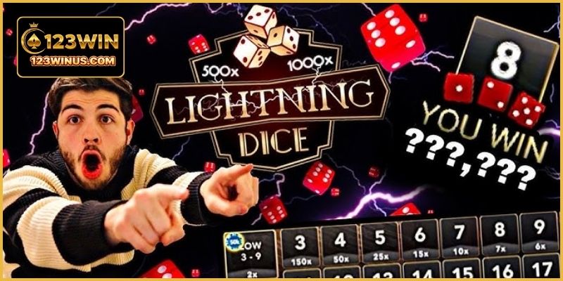 Lightning Dice Trò Chơi Xúc Xắc Trải Nghiệm Nhanh 123WIN Kết quả vòng chơi xác định sau khi xúc xắc hiển thị