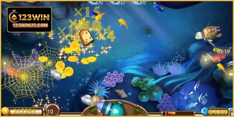 Mẹo Bắn Cá Ít Đạn Lời Nhiều Cho Người Chơi Mới 123WIN Chọn mức đạn phù hợp giúp tối ưu hiệu quả săn cá