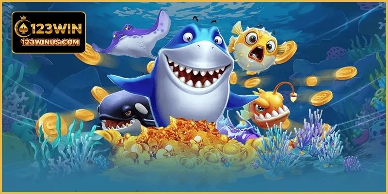 Bắn Cá 3D Săn Cá Sống Động Dưới Đại Dương Tại 123WIN Người chơi nhận xu và phần thưởng khi hạ cá thành công