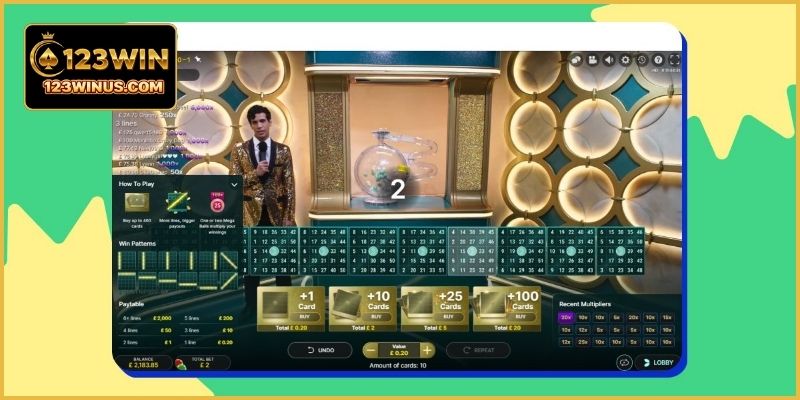 Mega Ball 123WIN – Chơi Quay Số Trực Tuyến Hấp Dẫn Mega Ball là trò quay số trực tuyến với lồng bóng ngẫu nhiên